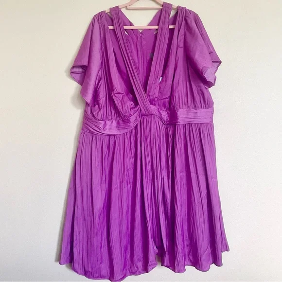 Anthropologie Vibrant Deep-V Mini Dress - Picture 6 of 10